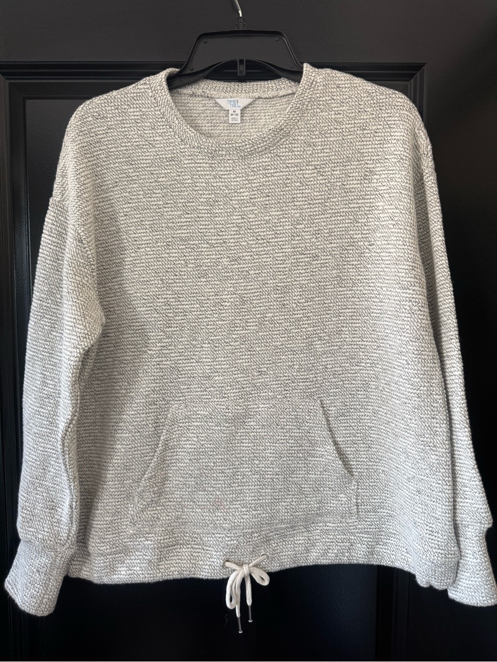 Time and Tru Light Heather Gray Crewneck Sweater